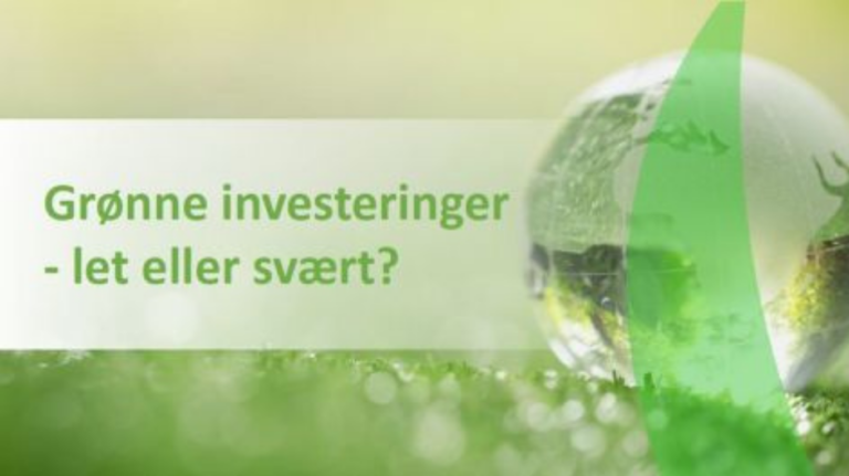 Grønne investeringer – let eller svært?